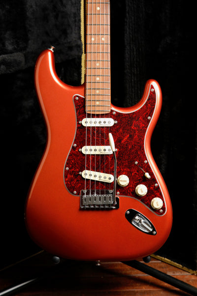 Fender Player Plus Stratocaster Aged Candy Apple Red Electric Guitar w/Case Pre-Owned