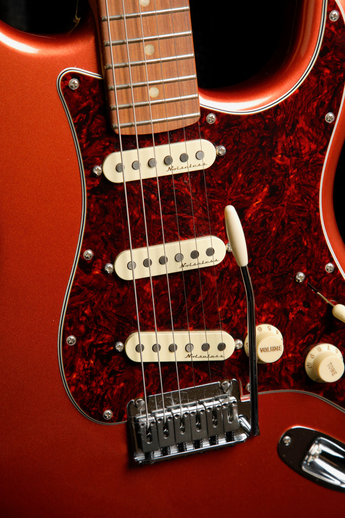 Fender Player Plus Stratocaster Aged Candy Apple Red Electric Guitar w/Case Pre-Owned