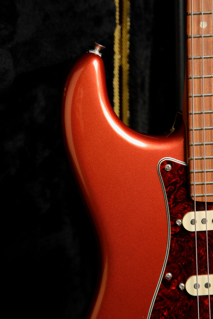 Fender Player Plus Stratocaster Aged Candy Apple Red Electric Guitar w/Case Pre-Owned