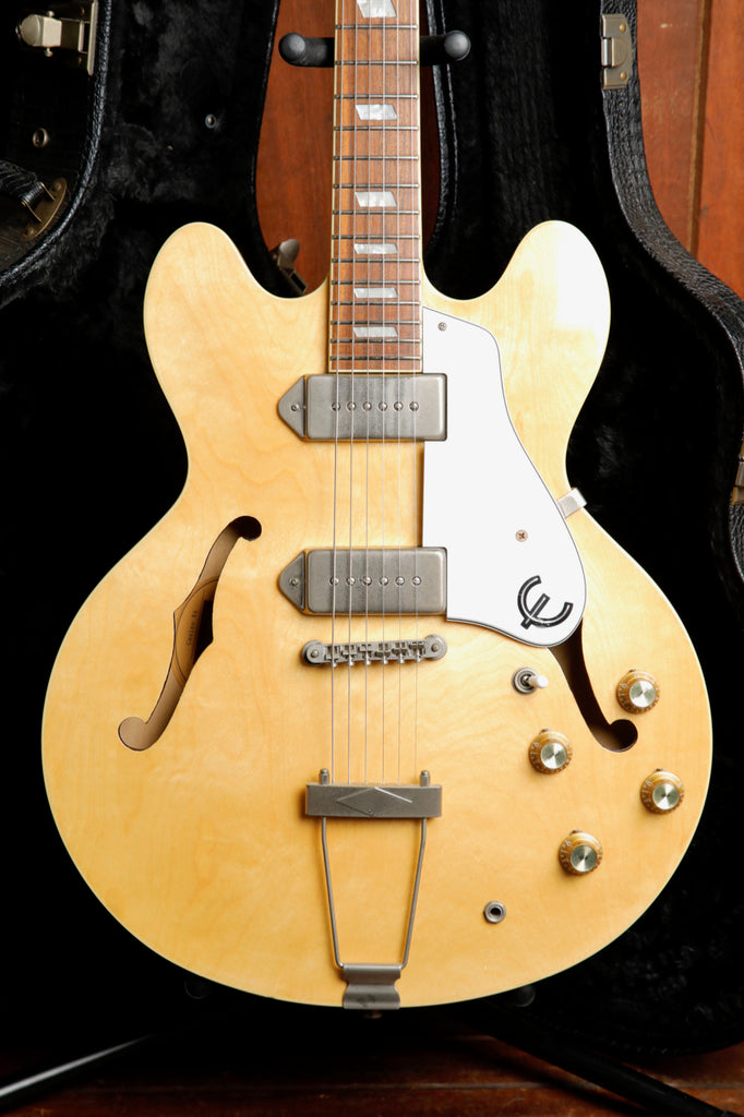 Epiphone Casino Hollowbody Natural Electric Guitar w/Case Pre-Owned