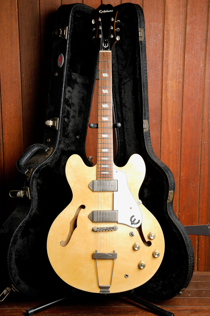 Epiphone Casino Hollowbody Natural Electric Guitar w/Case Pre-Owned