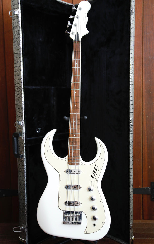 Burns London Bison Bass Guitar Reissue White Pre-Owned