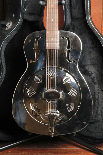 Johnson JM-998 Metal Body Single Cone Resonator Guitar Pre-Owned