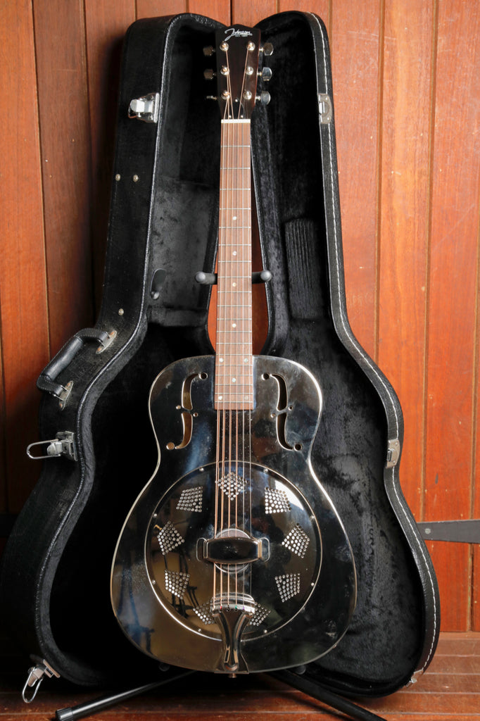 Johnson JM-998 Metal Body Single Cone Resonator Guitar Pre-Owned