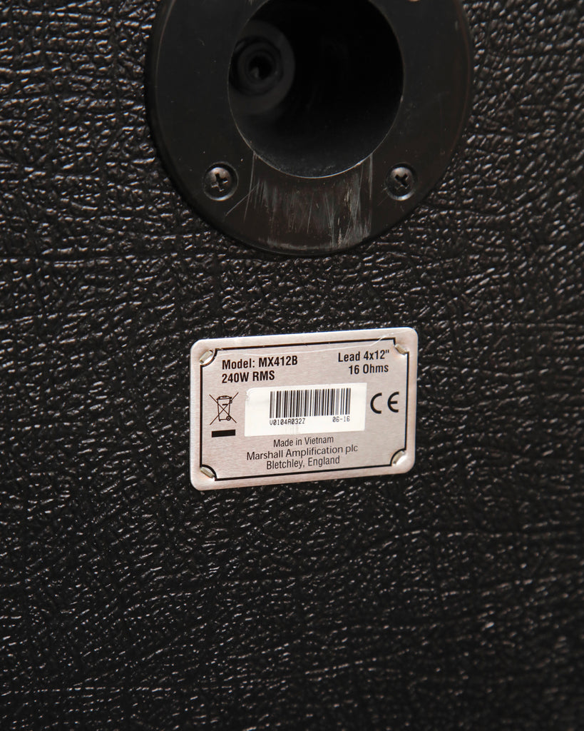 Marshall MX412B 240-Watt Straight Guitar Speaker Cabinet Pre-Owned