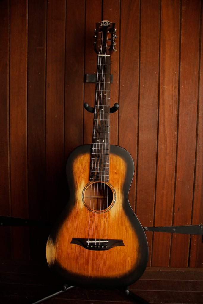Bromo Guitars Rocky Series BAR6H HS Parlour Acoustic Worn Sunburst Pre-Owned
