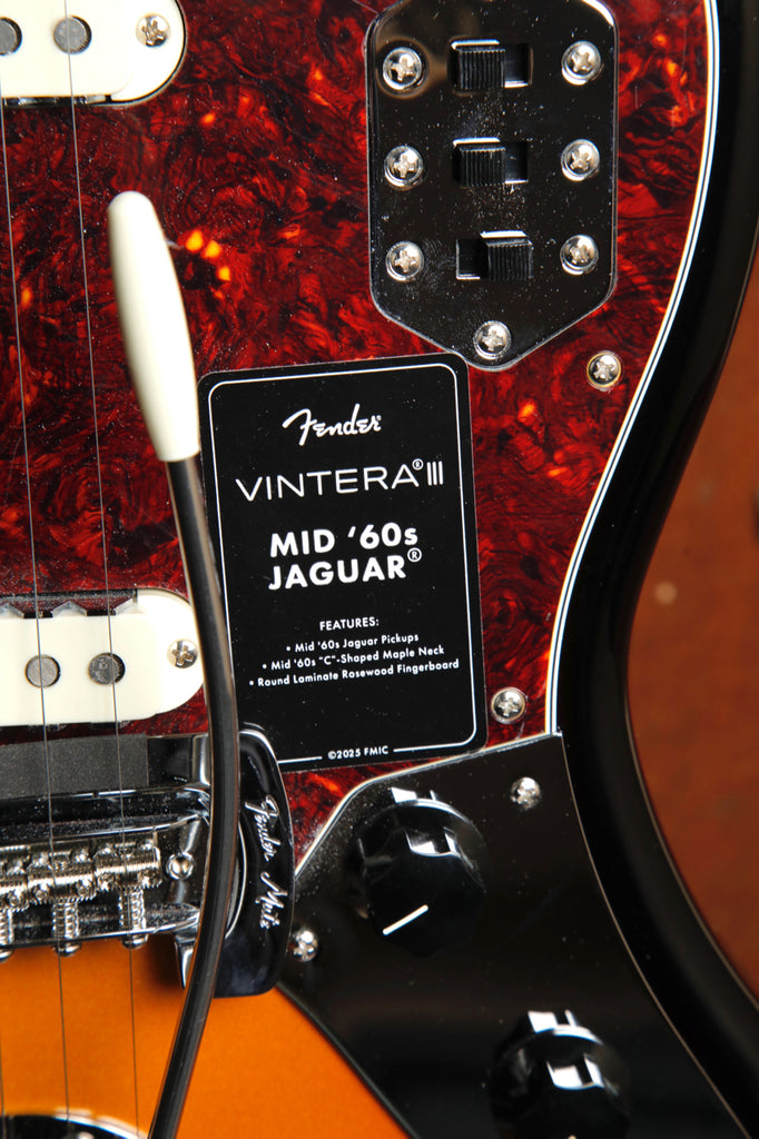 Fender Vintera III Mid '60s Jaguar 3-Colour Sunburst Electric Guitar