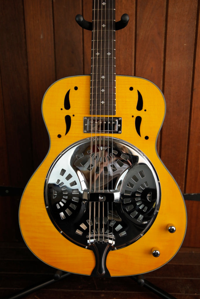 Haze SDG727 Wood Body Resonator Acoustic Electric Guitar Pre-Owned