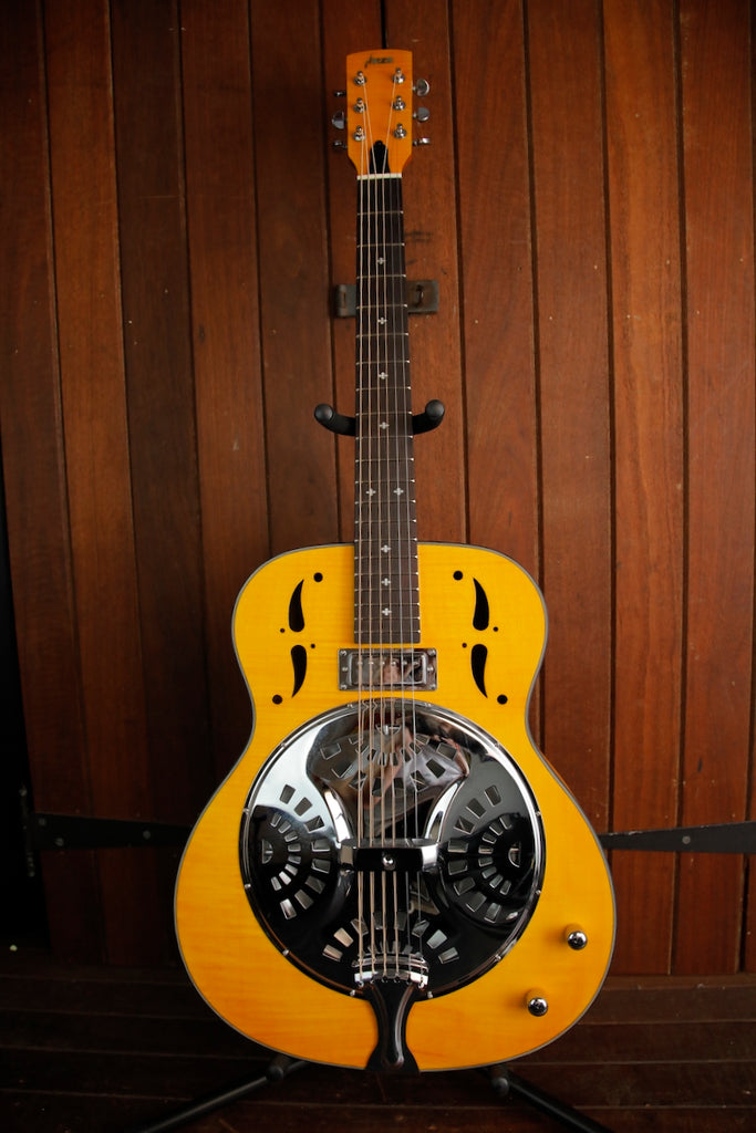 Haze SDG727 Wood Body Resonator Acoustic Electric Guitar Pre-Owned