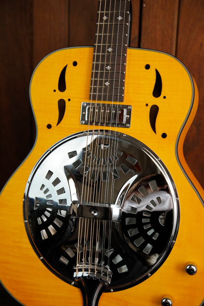 Haze SDG727 Wood Body Resonator Acoustic Electric Guitar Pre-Owned