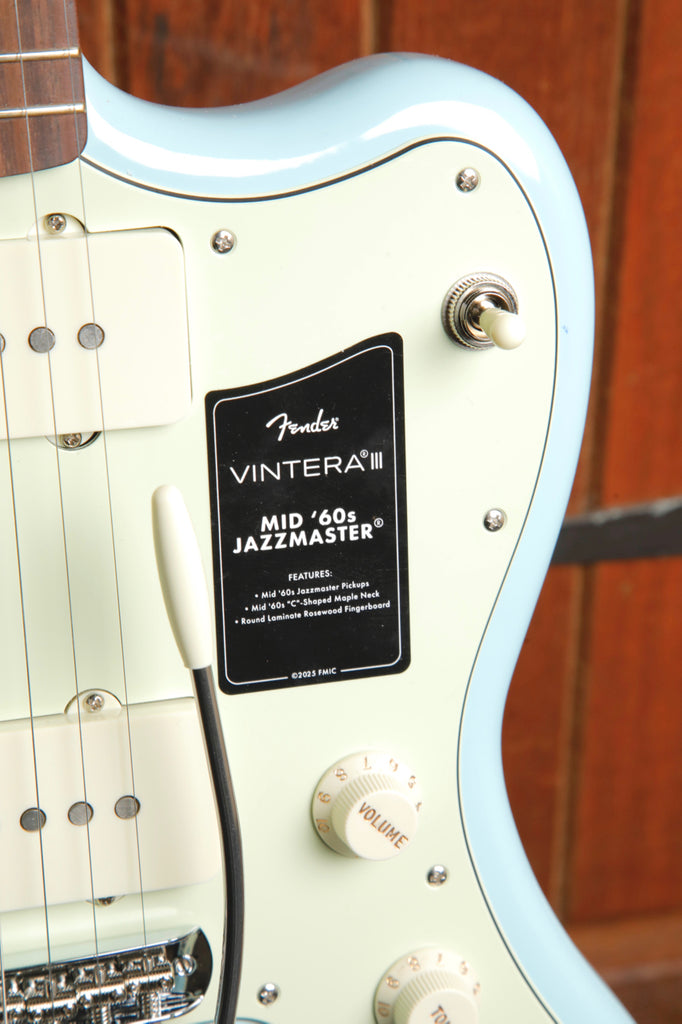 Fender Vintera III Mid '60s Jazzmaster Sonic Blue Electric Guitar