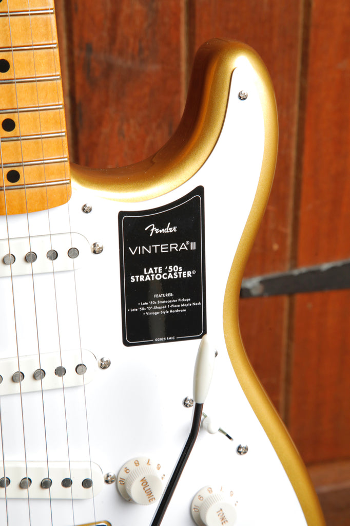 Fender Vintera III Late '50s Stratocaster Aztec Gold Electric Guitar