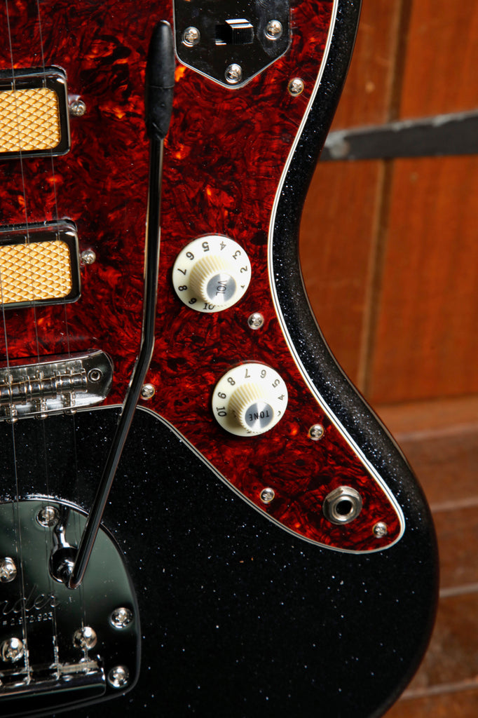 Fender Limited Edition Gold Foil Jazzmaster Black Sparkle Electric Guitar