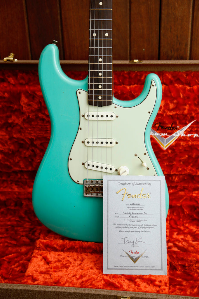 Fender Custom Shop Ltd '62/63 Stratocaster Sea Foam Green Journeyman Electric Guitar Pre-Owned