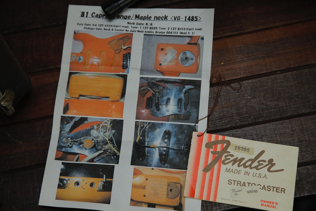 Fender International Series Stratocaster Capri Orange 1981 Vintage Guitar Pre-Owned