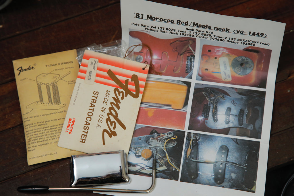 Fender International Series Stratocaster Morocco Red 1981 Vintage Guitar Pre-Owned