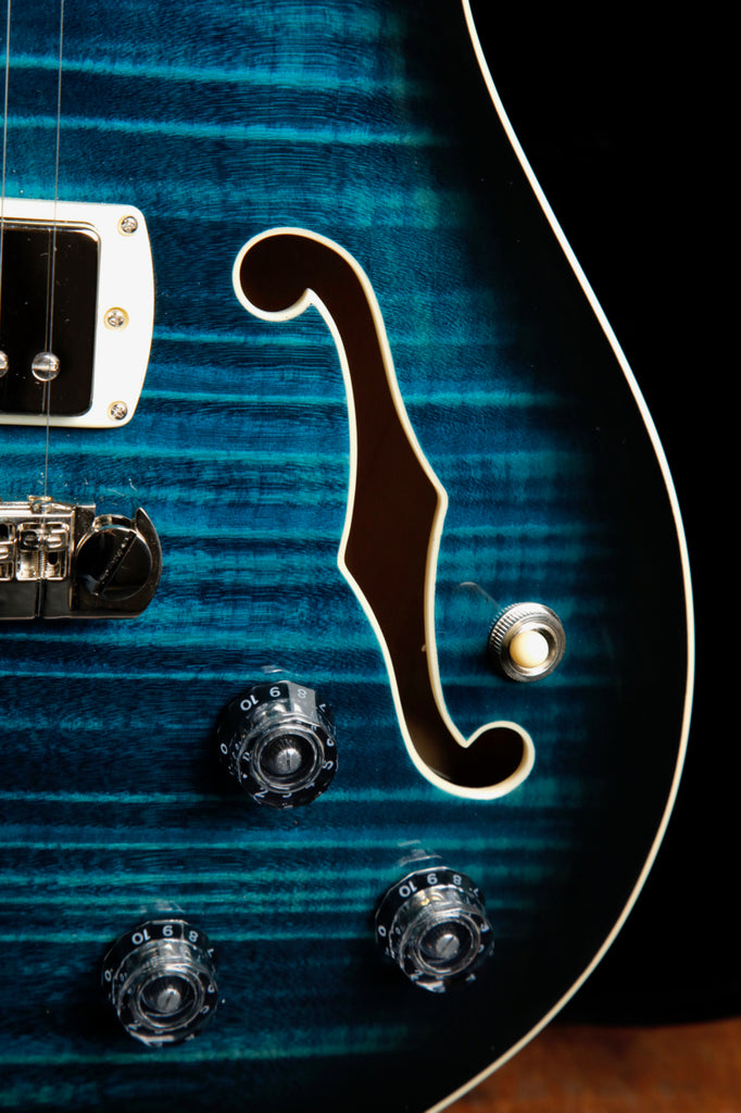 PRS Paul Reed Smith SE Hollowbody II Piezo Peacock Blue Electric Guitar Pre-Owned