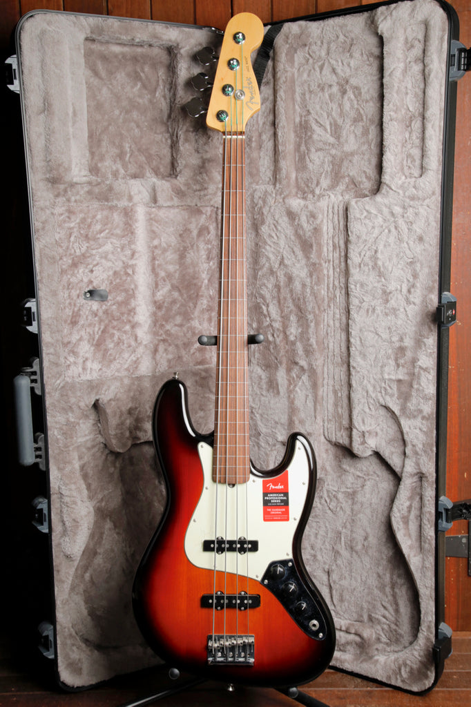 Fender American Professional Fretless Jazz Bass 3-Colour Sunburst Pre-Owned