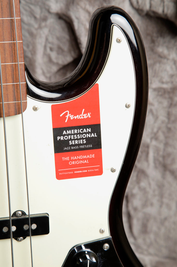 Fender American Professional Fretless Jazz Bass 3-Colour Sunburst Pre-Owned