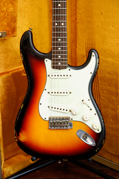 Fender Custom Shop ’63 Stratocaster 3-Colour Sunburst Relic Electric Guitar 2016 Pre-Owned