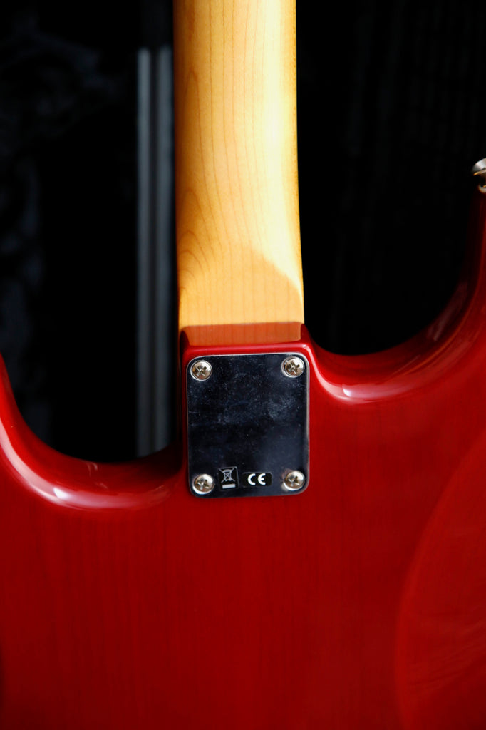 Fender Noventa Stratocaster Crimson Red Transparent Electric Guitar 2021 Pre-Owned