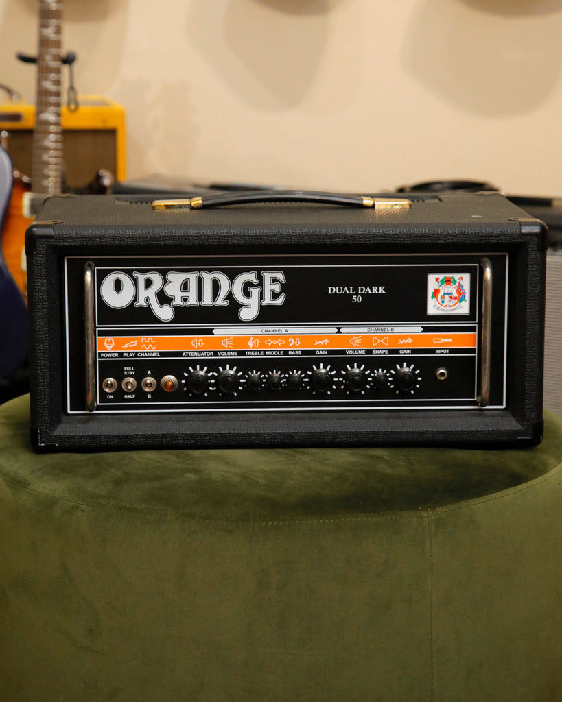 Orange Duak Dark 50 2-Channel Valve Amplifier Head Black Pre-Owned