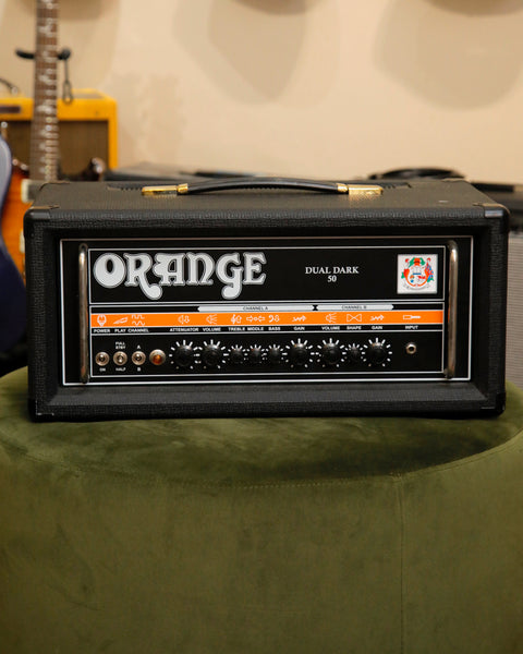 Orange Duak Dark 50 2-Channel Valve Amplifier Head Black Pre-Owned