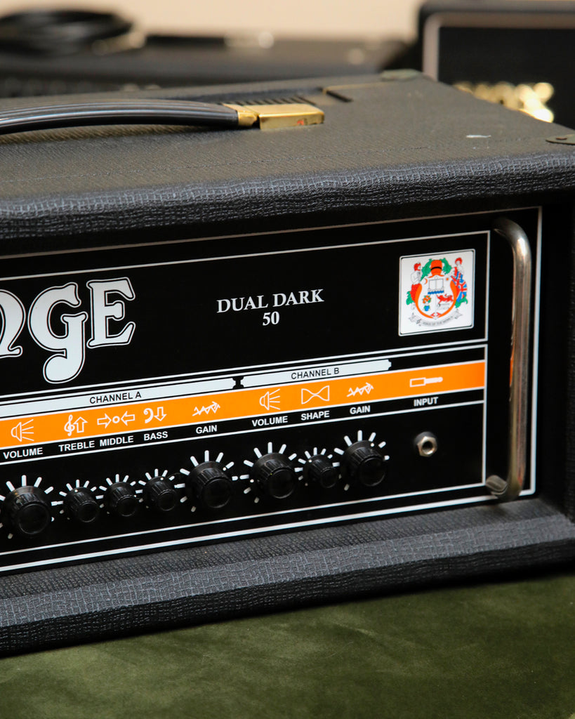 Orange Duak Dark 50 2-Channel Valve Amplifier Head Black Pre-Owned
