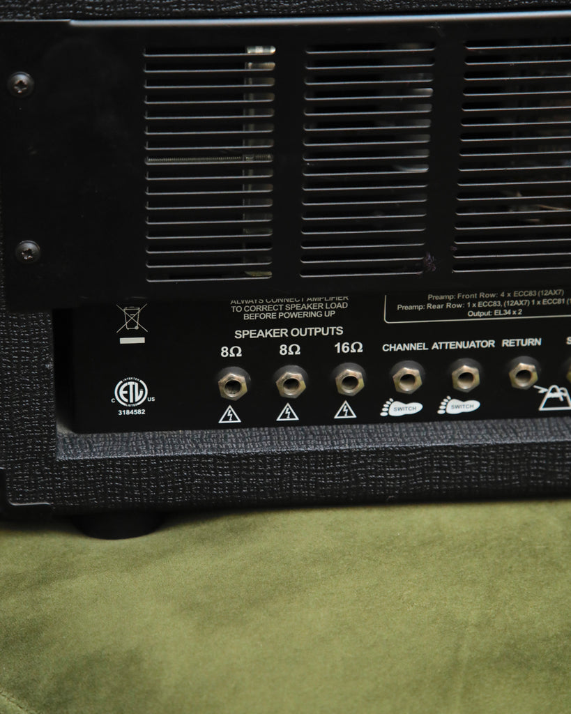Orange Duak Dark 50 2-Channel Valve Amplifier Head Black Pre-Owned