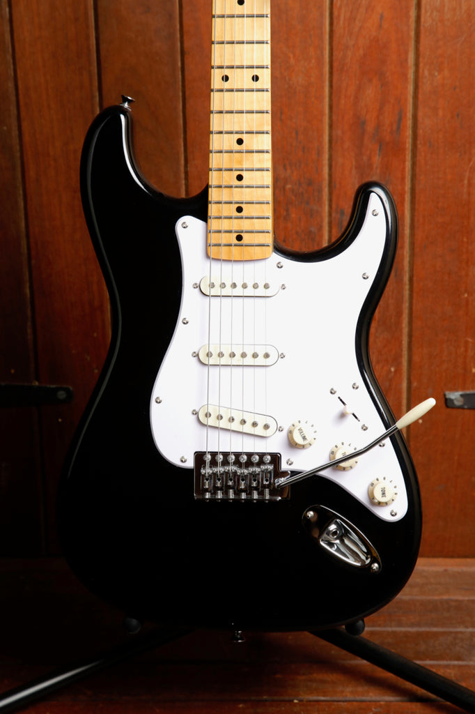 SX Vintage Style Electric Guitar Maple Black with Bag