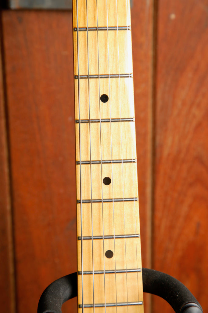 SX Vintage Style Electric Guitar Maple Black with Bag