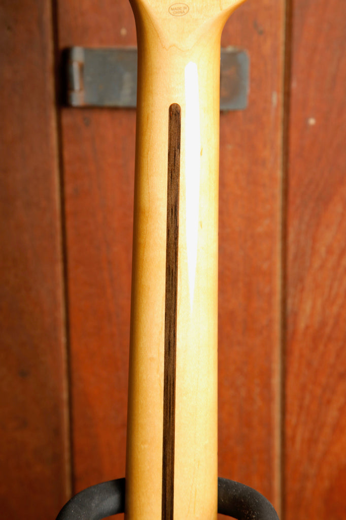 SX Vintage Style Electric Guitar Maple Black with Bag