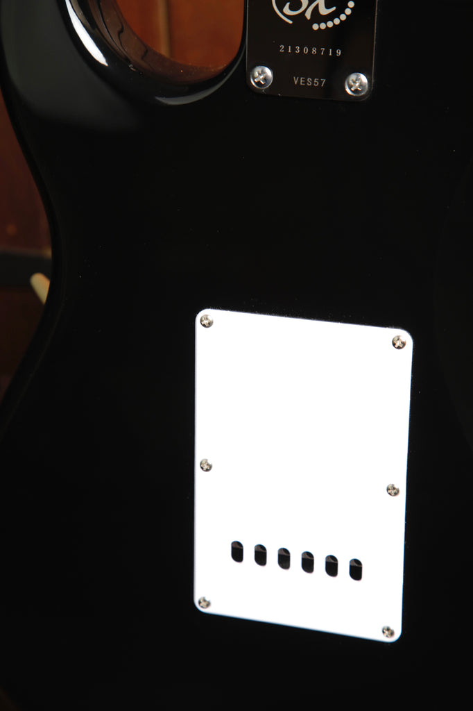 SX Vintage Style Electric Guitar Maple Black with Bag