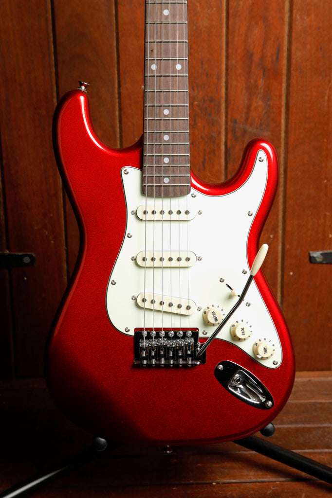 SX Mini 3/4 Vintage Style Electric Guitar Candy Apple Red