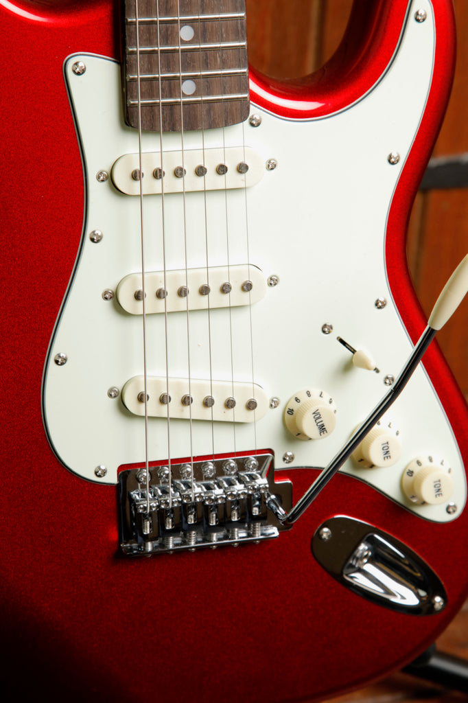 SX Mini 3/4 Vintage Style Electric Guitar Candy Apple Red