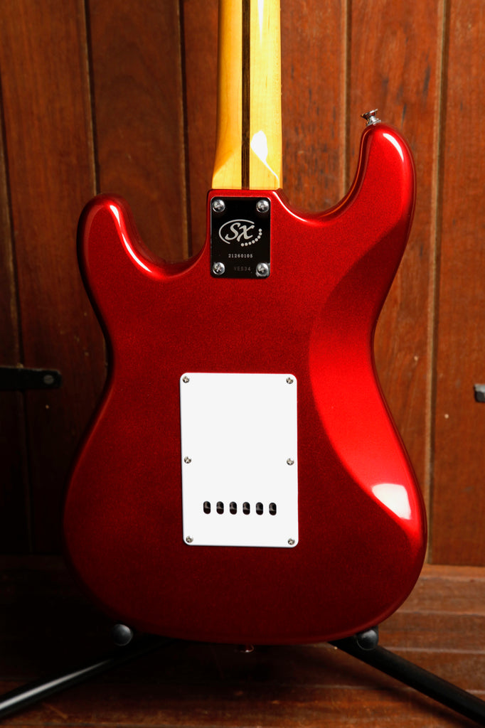 SX Mini 3/4 Vintage Style Electric Guitar Candy Apple Red