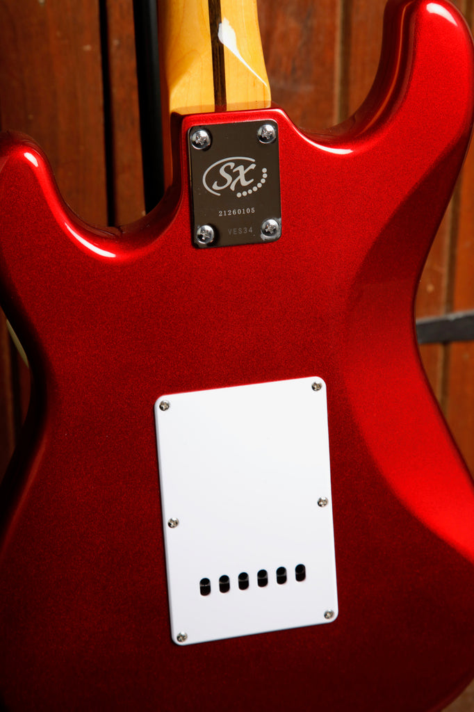 SX Mini 3/4 Vintage Style Electric Guitar Candy Apple Red