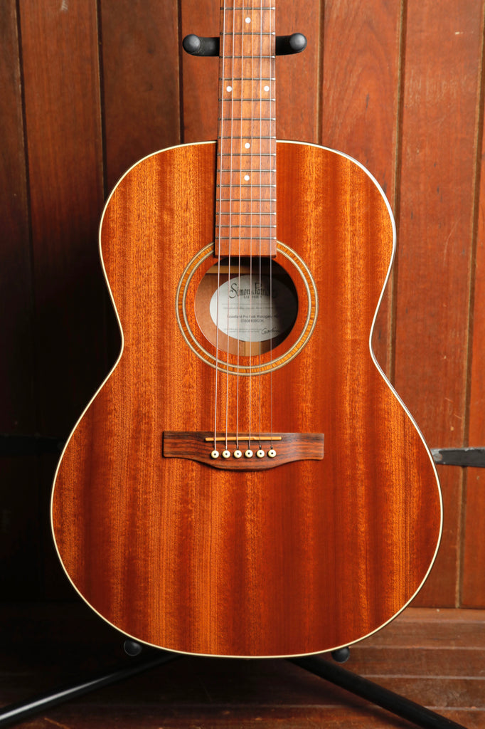Simon & Patrick Woodland Pro Folk Mahogany Parlour Acoustic Guitar Pre-Owned