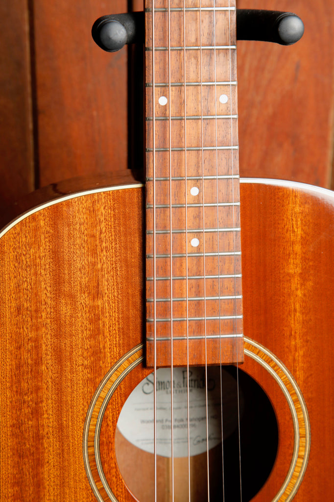 Simon & Patrick Woodland Pro Folk Mahogany Parlour Acoustic Guitar Pre-Owned