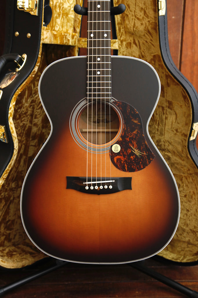 Maton Troubadour Traditional Satin Tobacco Sunburst Acoustic-Electric Guitar