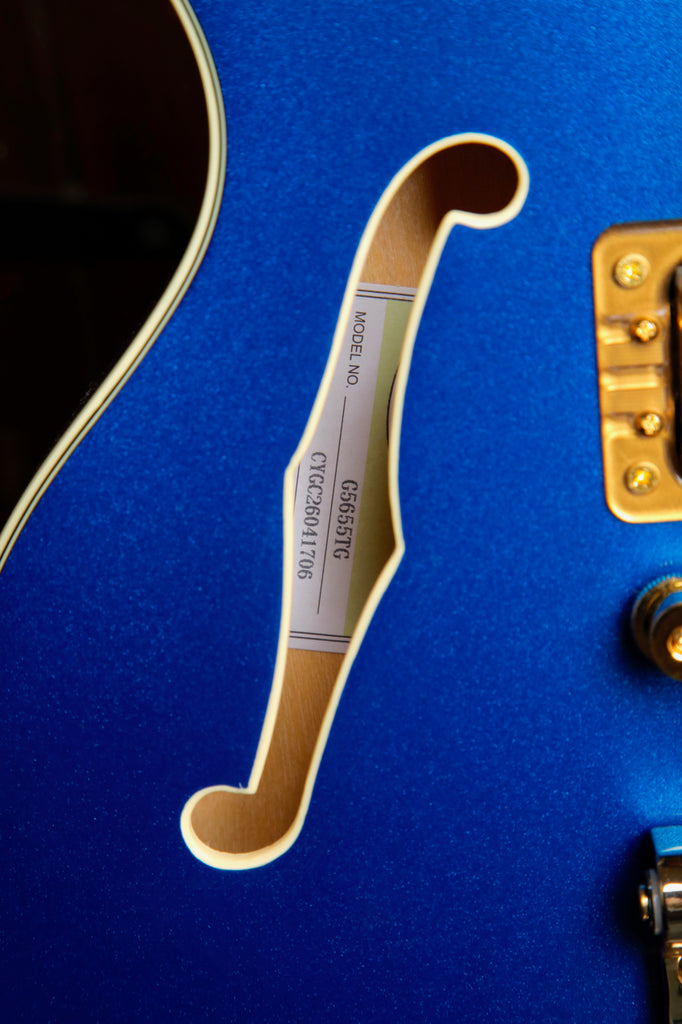 Gretsch G5655TG Electromatic Center Block Jr. Single-Cut w/Bigsby Azure Metallic