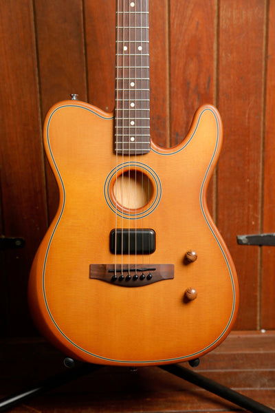Fender Acoustasonic Standard Telecaster Aged Natural Acoustic Electric Guitar