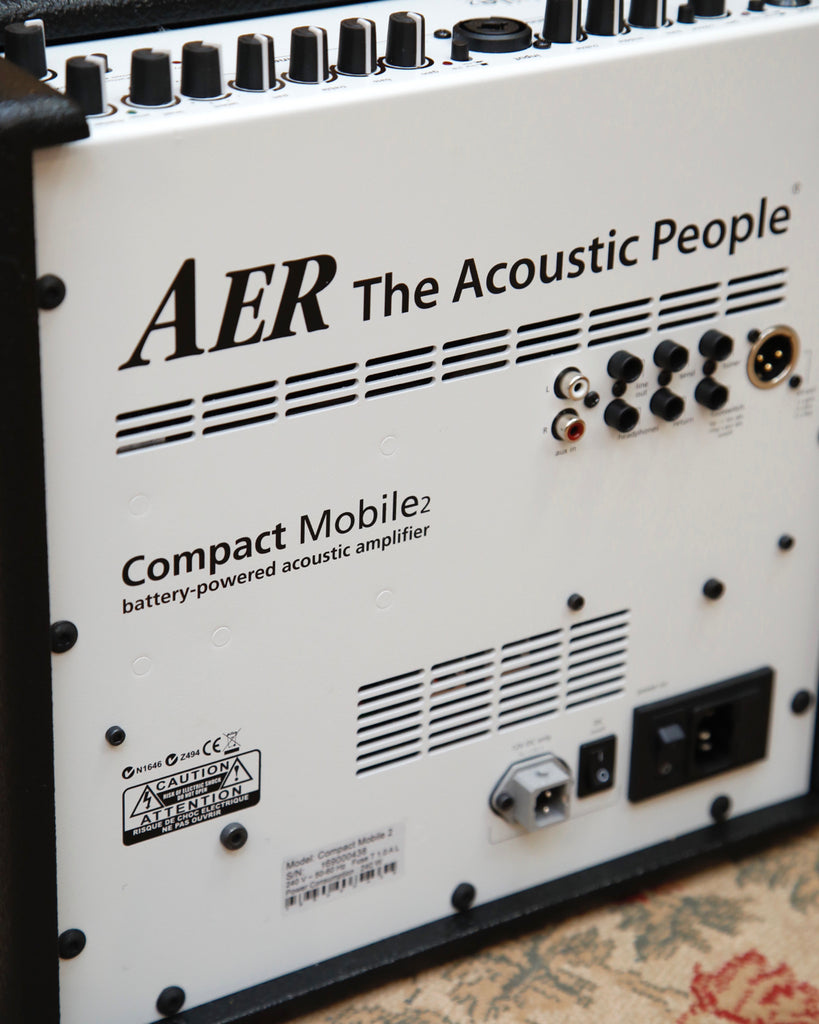 AER Compact Mobile 2 60w Battery Powered Acoustic Guitar Amplifier
