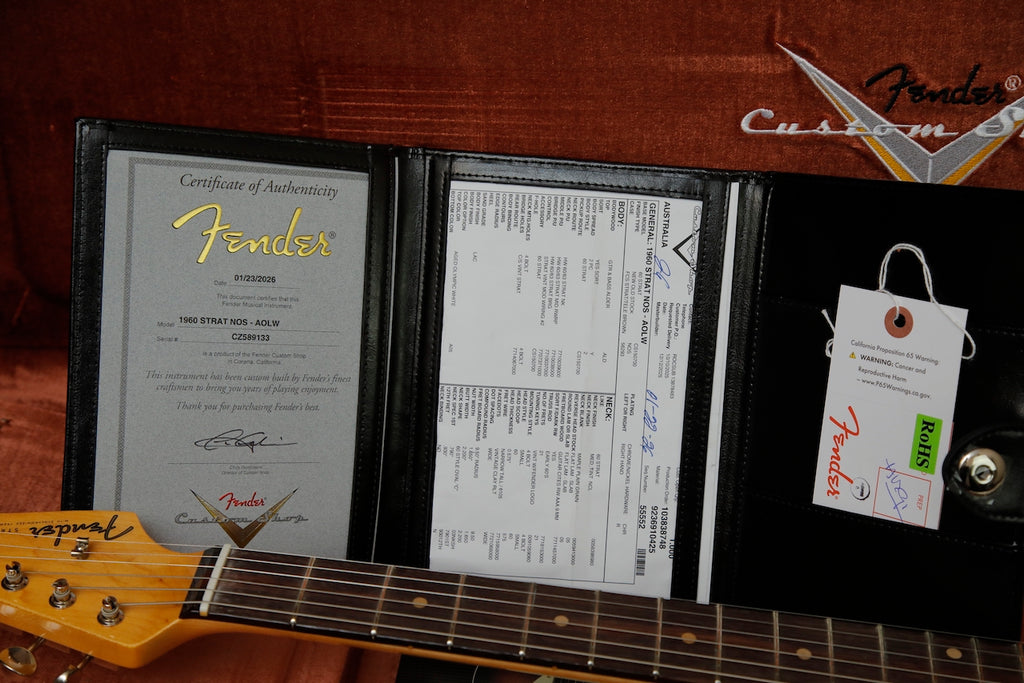 Fender Custom Shop Limited Edition 1960 Stratocaster NOS Aged Olympic White