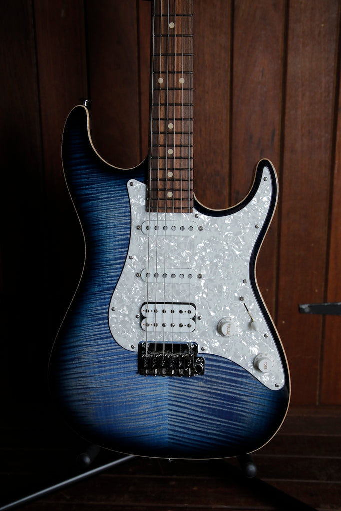 Suhr Standard Plus HSS Faded Whale Blue Burst Electric Guitar