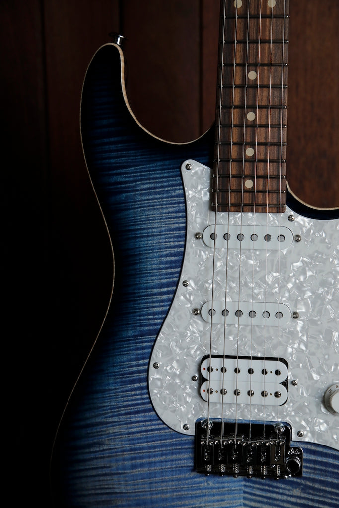 Suhr Standard Plus HSS Faded Whale Blue Burst Electric Guitar