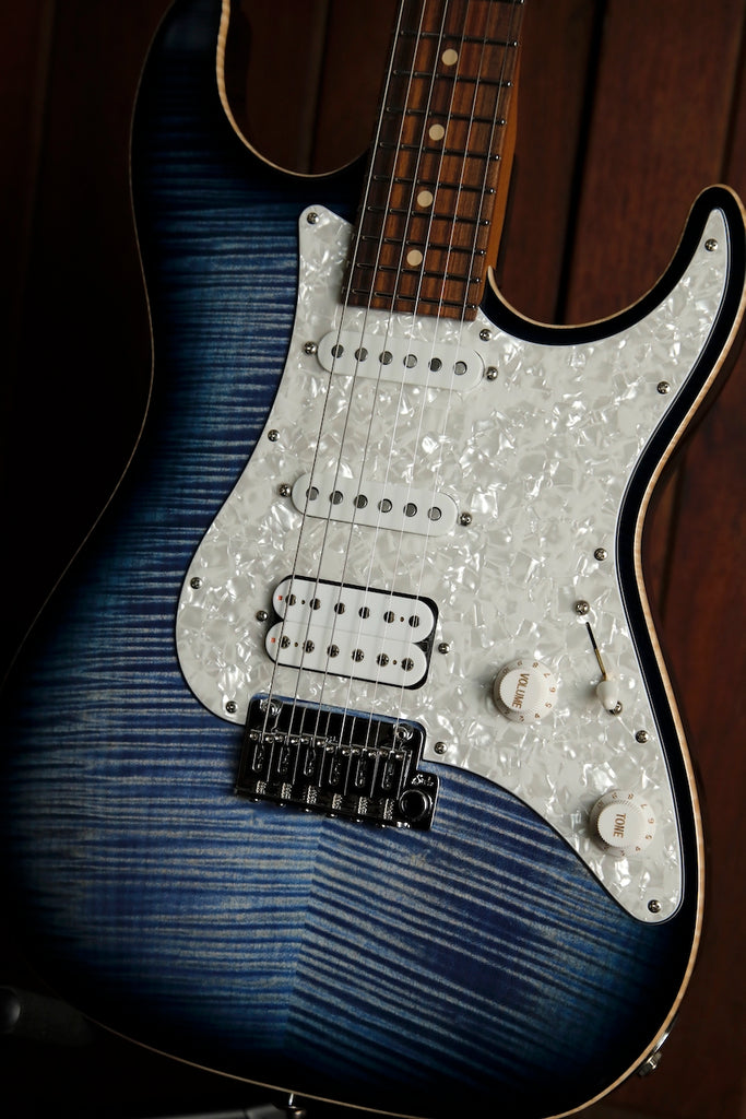 Suhr Standard Plus HSS Faded Whale Blue Burst Electric Guitar