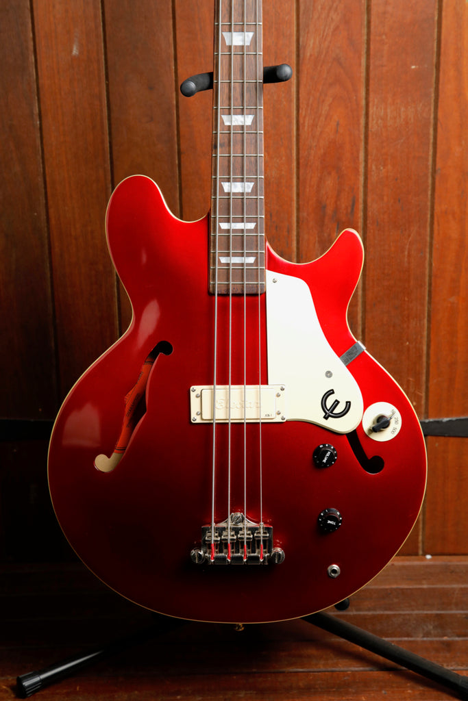 Epiphone Jack Casady Sparkling Burgundy Bass Guitar Pre-Owned