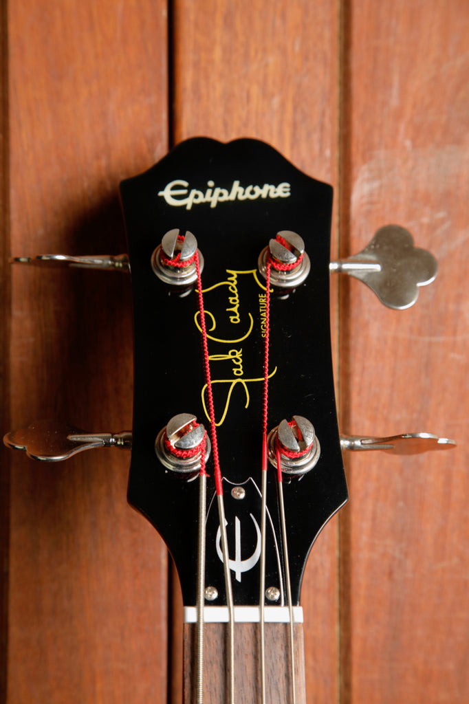 Epiphone Jack Casady Sparkling Burgundy Bass Guitar Pre-Owned