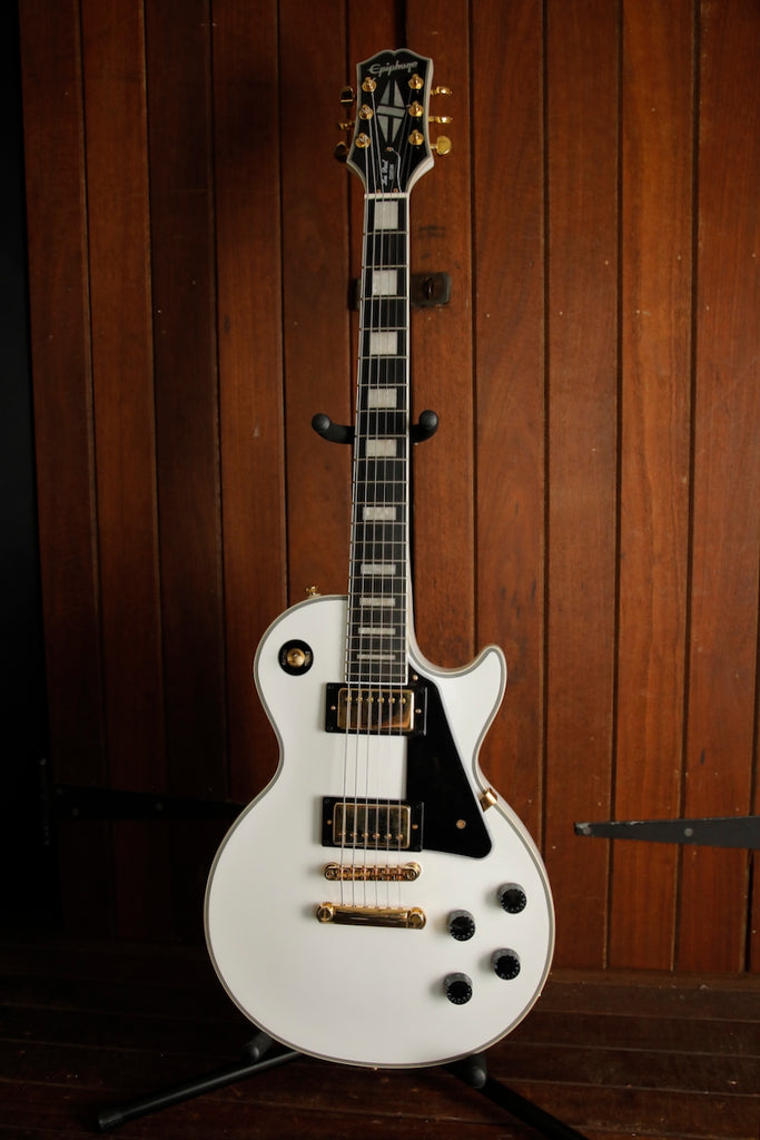 Epiphone Les Paul Custom Alpine White Guitar Pre-Owned